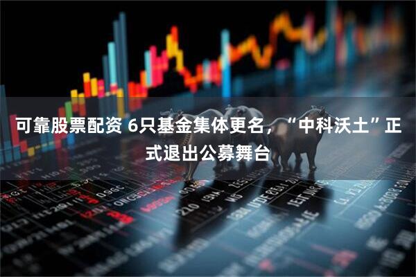 可靠股票配资 6只基金集体更名，“中科沃土”正式退出公募舞台